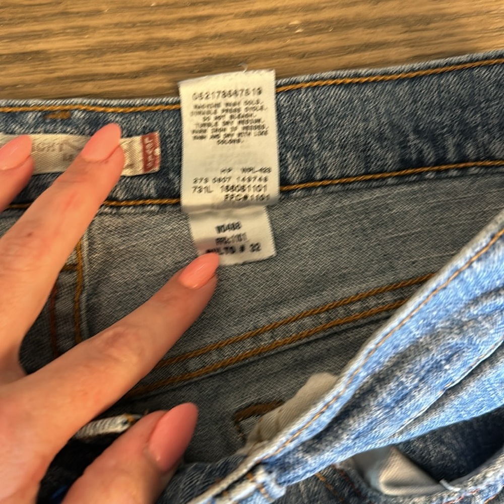 Women's Y2K Levi 505 Straight Leg Jeans Medium Wash - Picture 4 of 4